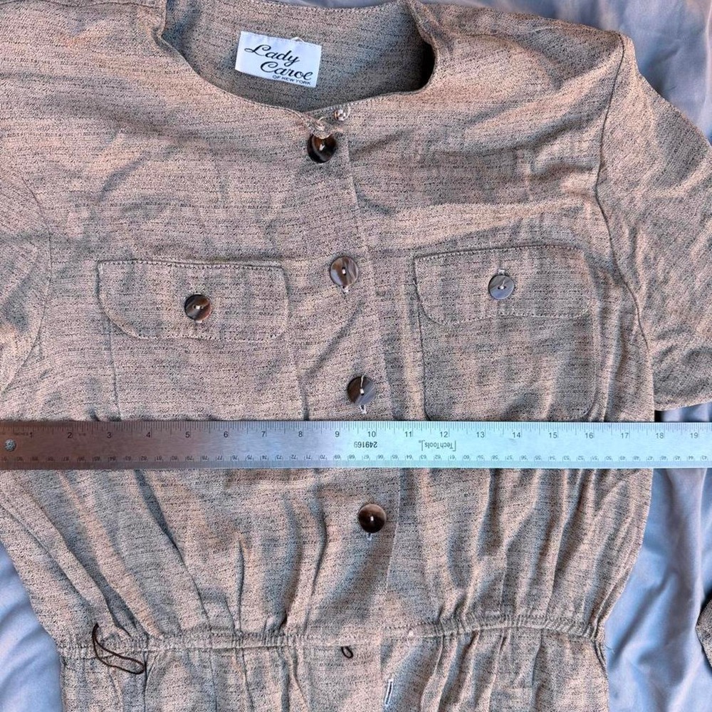 Vintage Lady Carol of New York brown dress - Picture 7 of 8